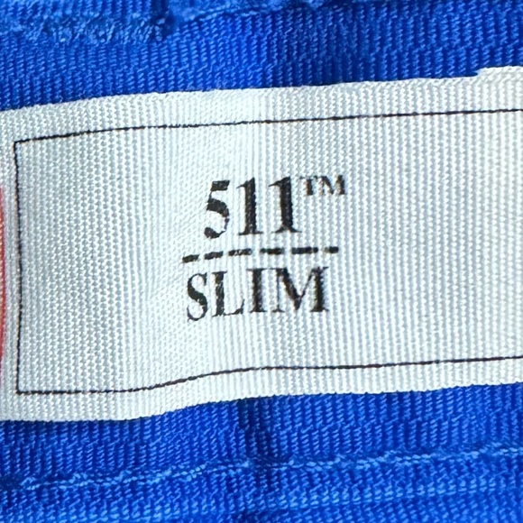 Levi's 511 Slim Fit Star Blue Denim Jeans Size 16 - 28x28 - Picture 12 of 16